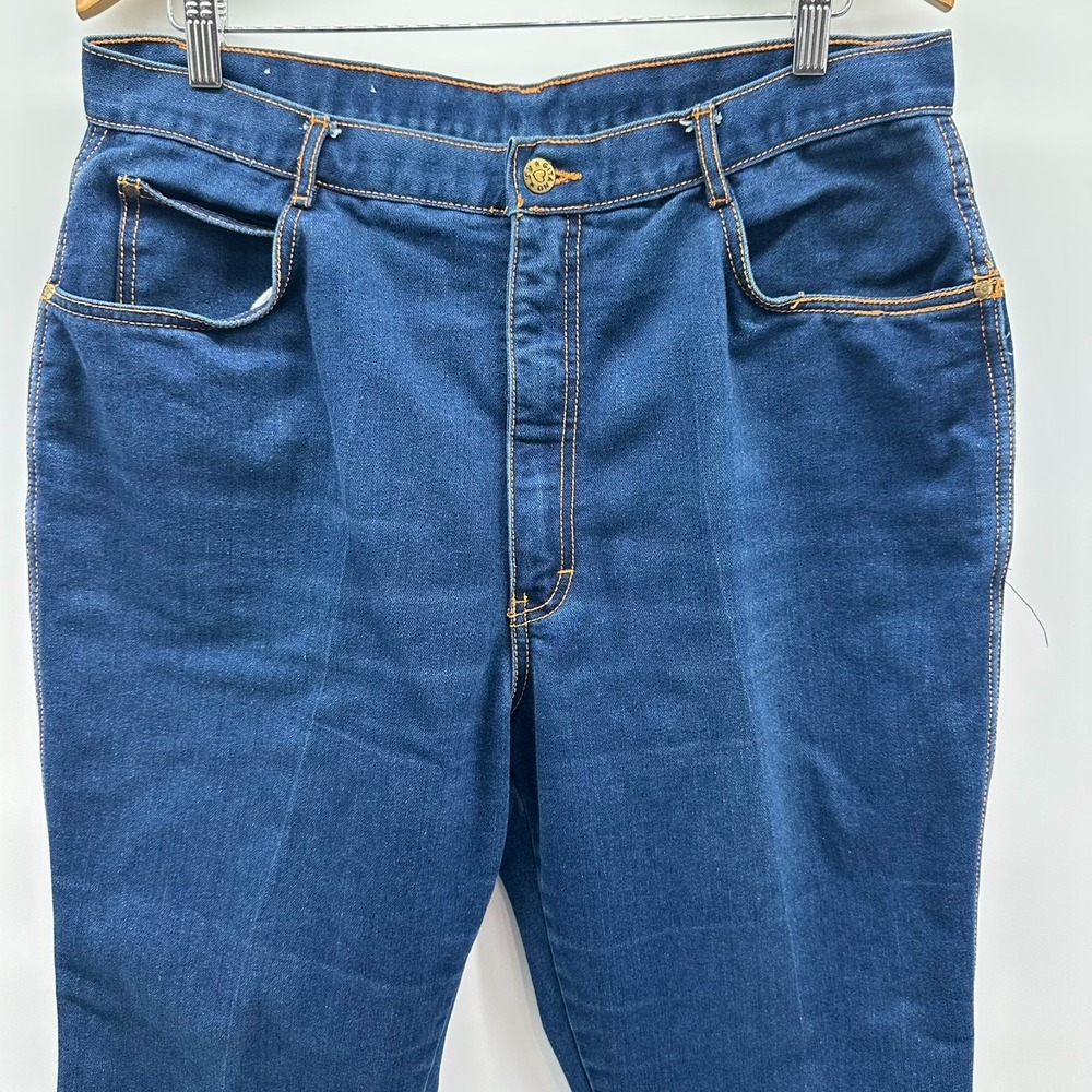 Vintage Gitano Jeans Womens 36 Blue Denim Tapered‎ Contrast Stitching 5-Pockets